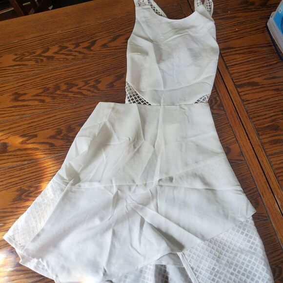NWT NBD connected ivory dress  sz small